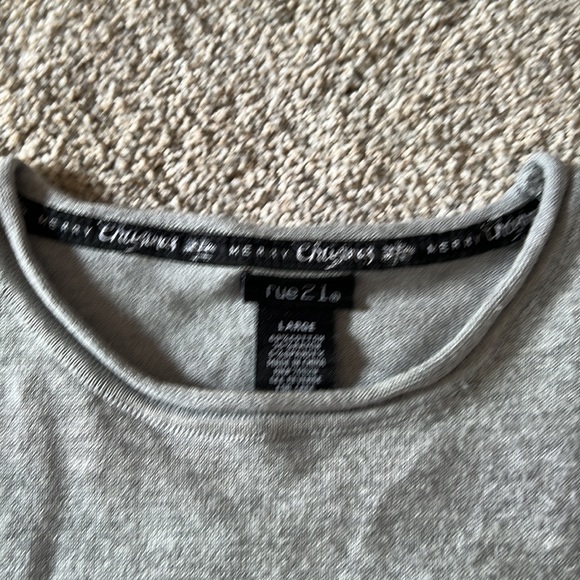 Rue21 Large Christmas Dear Santa Flip Sequins Naughty Nice Ugly Holiday Silver - Picture 5 of 10